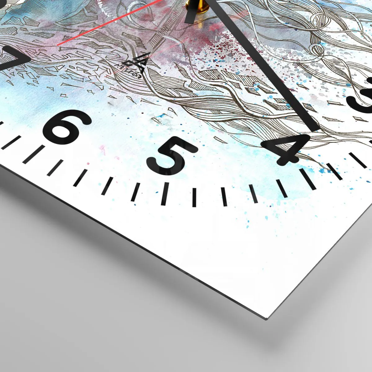 Nástěnné hodiny - Sám s vesmírem - 30x30 cm