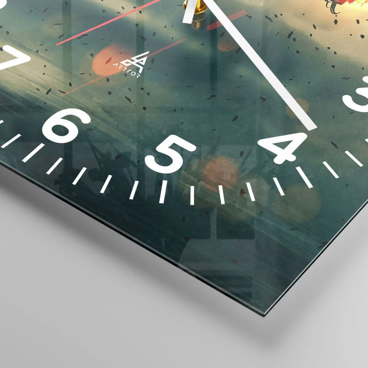 Zegar ścienny - Zabójcza broń - twój własny Terminator - 30x30 cm