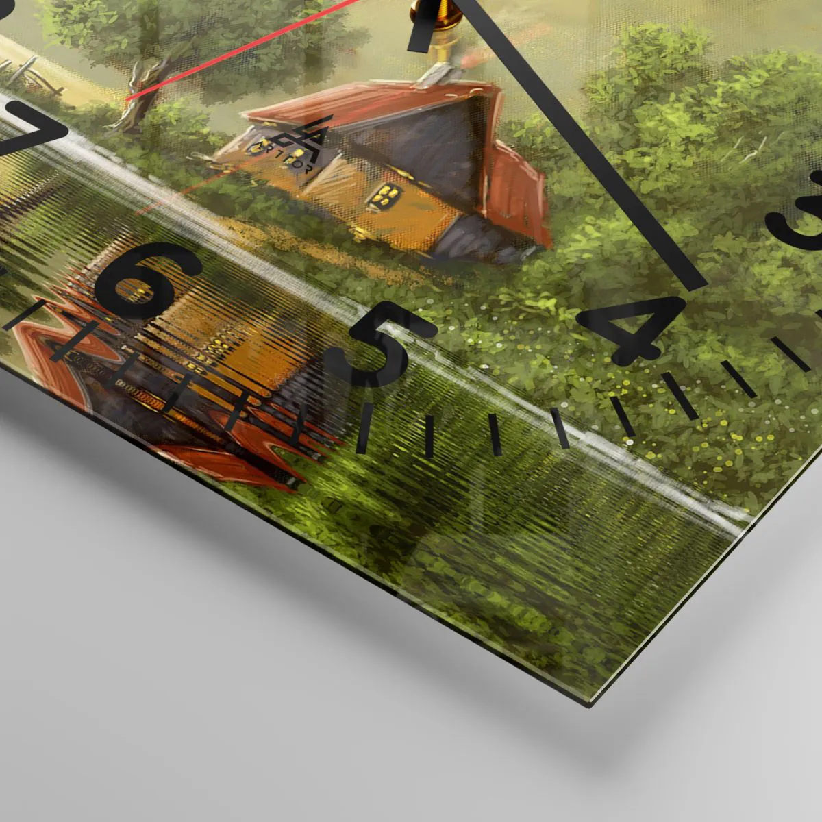 Falióra, Óra - Gyönyörű, mint egy képen - 30x30 cm