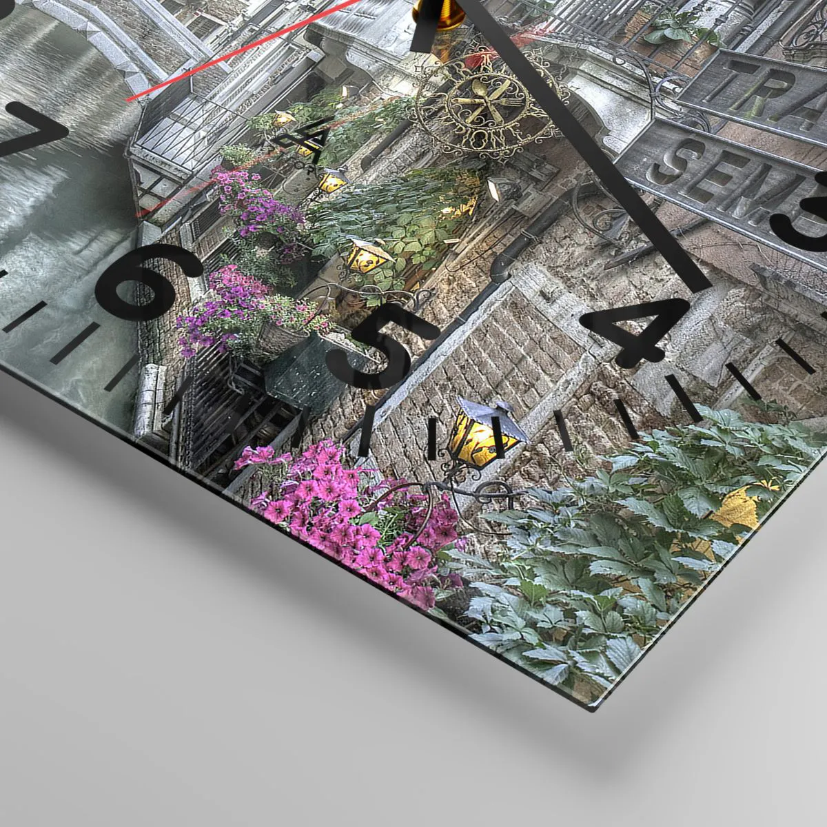 Zegar ścienny - Od wieków w cichej zadumie - 30x30 cm