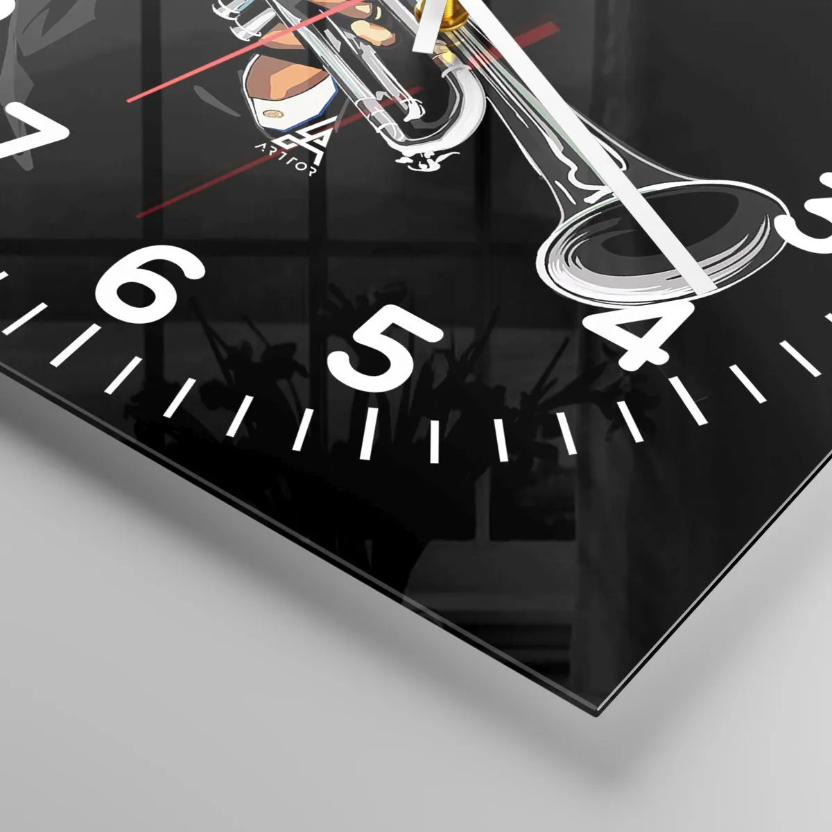 Falióra, Óra - Old school varásza - 40x40 cm