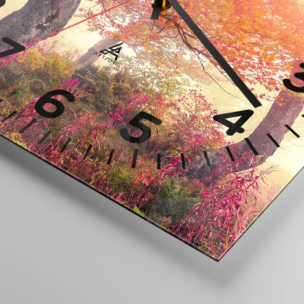 Falióra, Óra - Virágzás őrülete - 30x30 cm