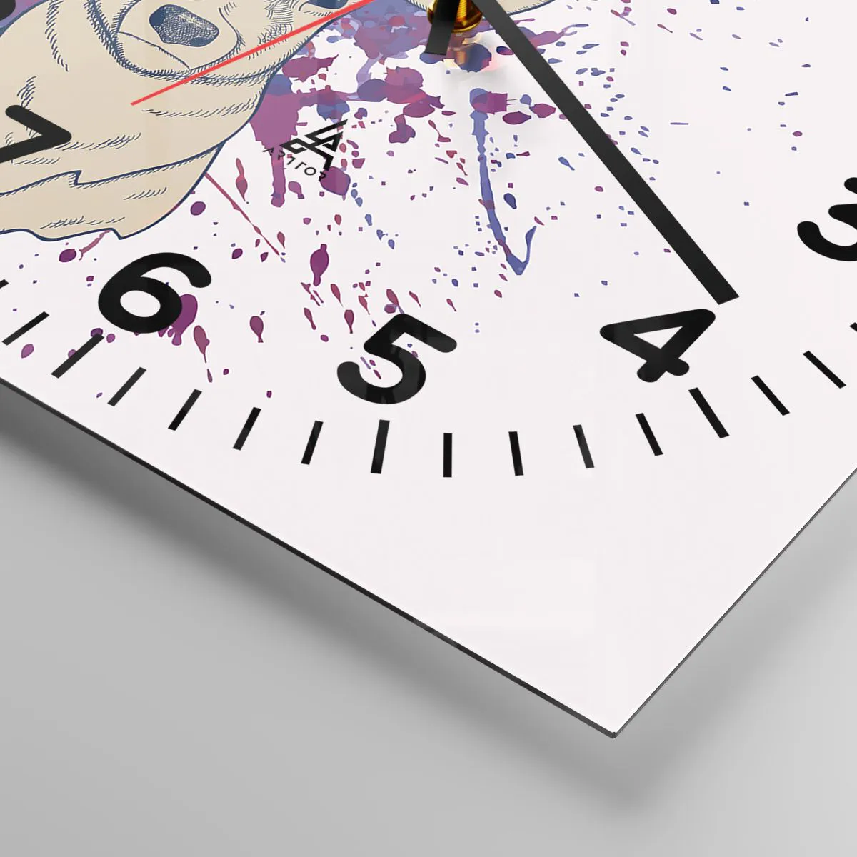 Zegar ścienny - Odwaga i równowaga - 30x30 cm