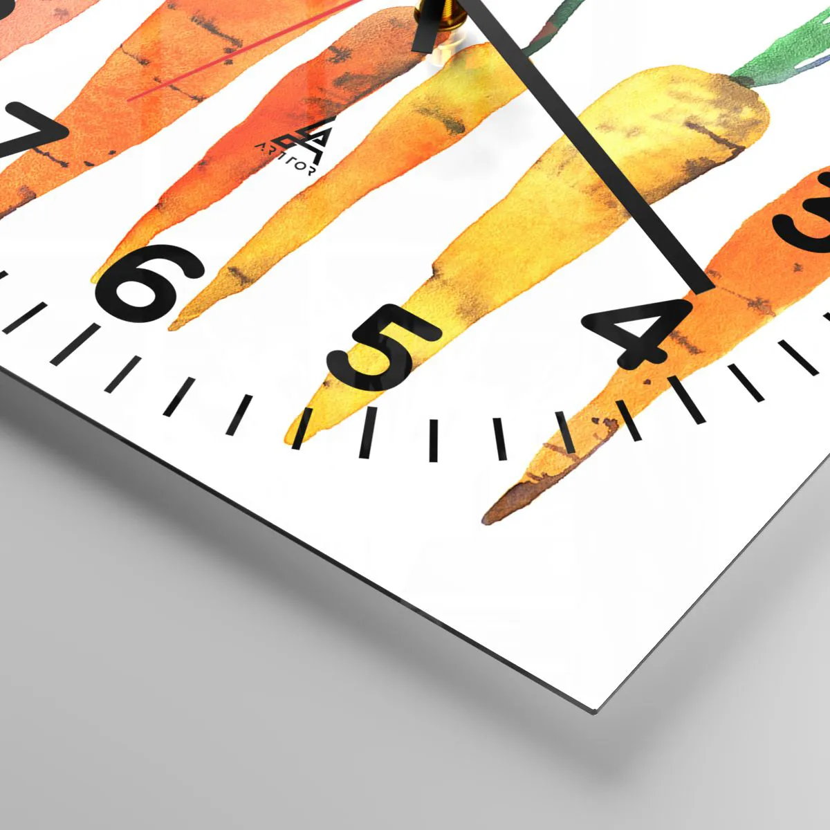 Ceas de perete - Ceas pe sticlă - Frumusețea banalității - 30x30 cm