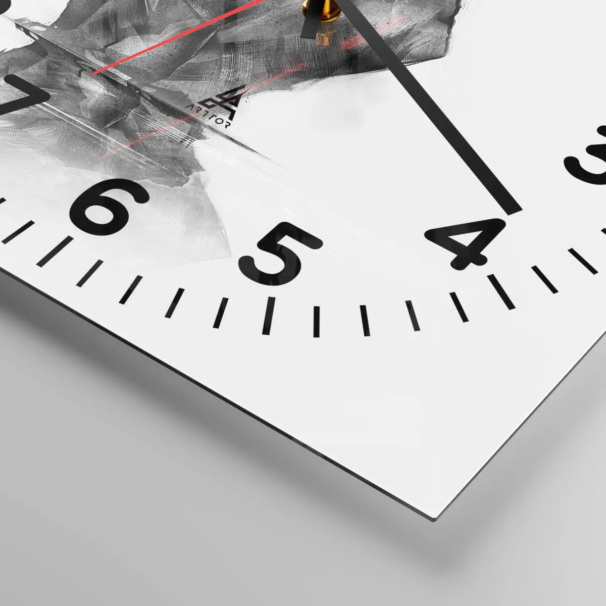 Wanduhr - Glasuhr - Schön, jemanden in der Nähe zu sehen - 40x40 cm