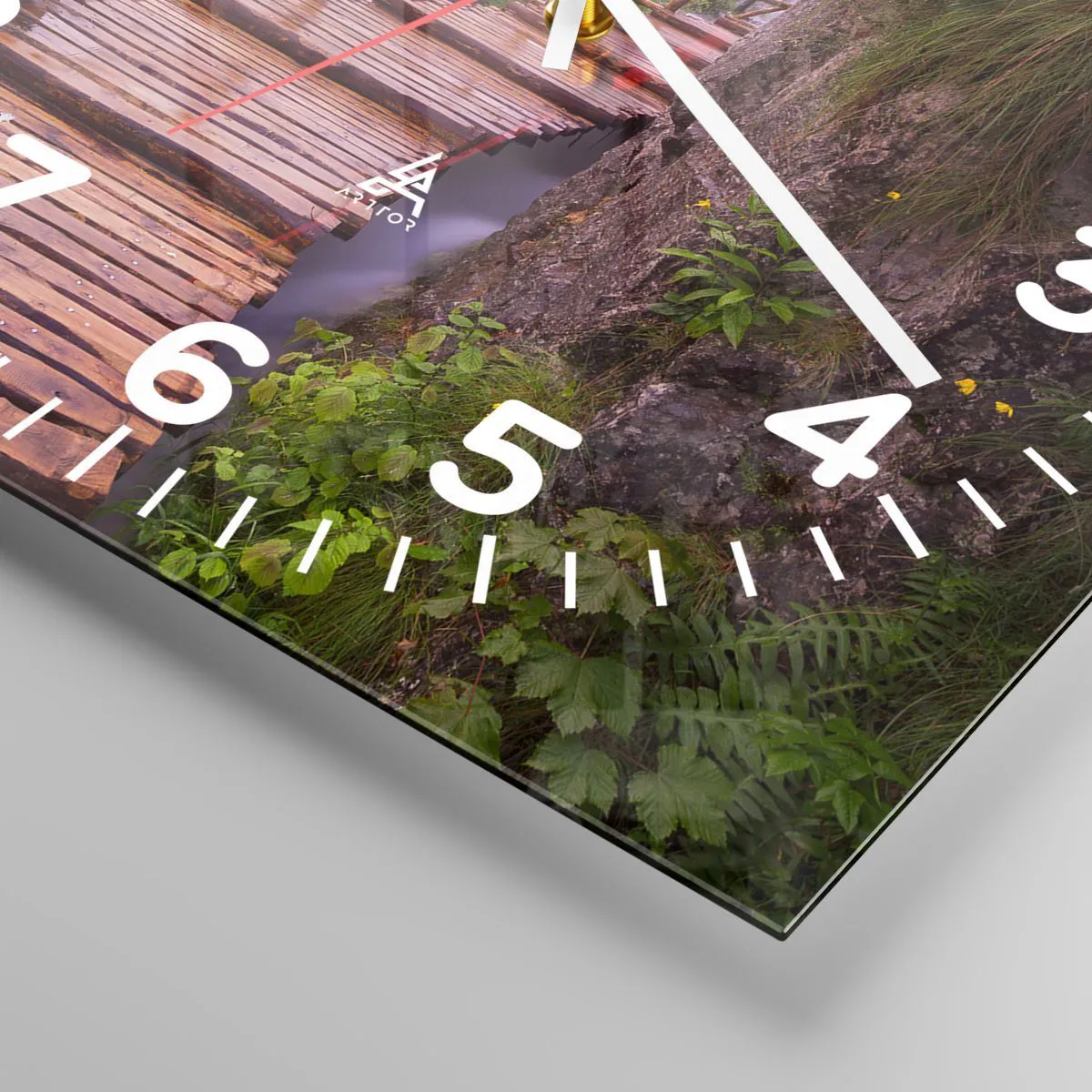 Orologio da parete - Orologio in Vetro - Una bellezza incredibile - 30x30 cm