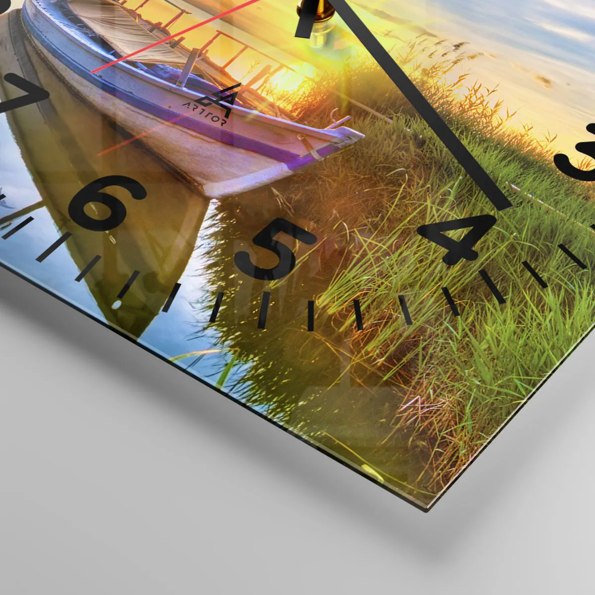 Horloge murale - Pendule murale - Au revoir, à demain - 30x30 cm