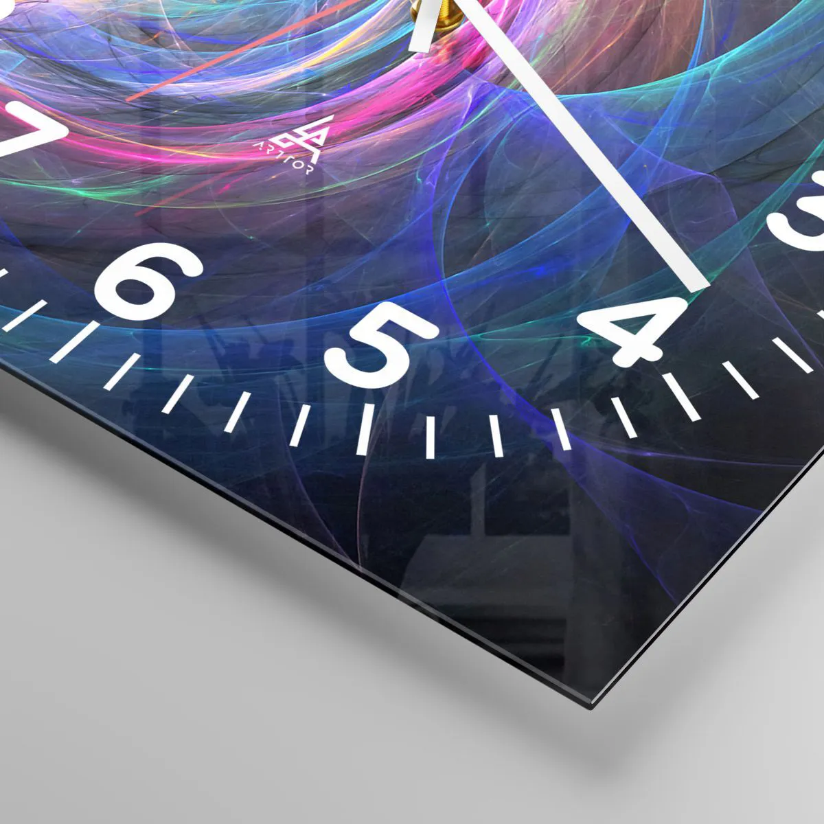 Ceas de perete - Ceas pe sticlă - Unde mă vei duce? - 30x30 cm