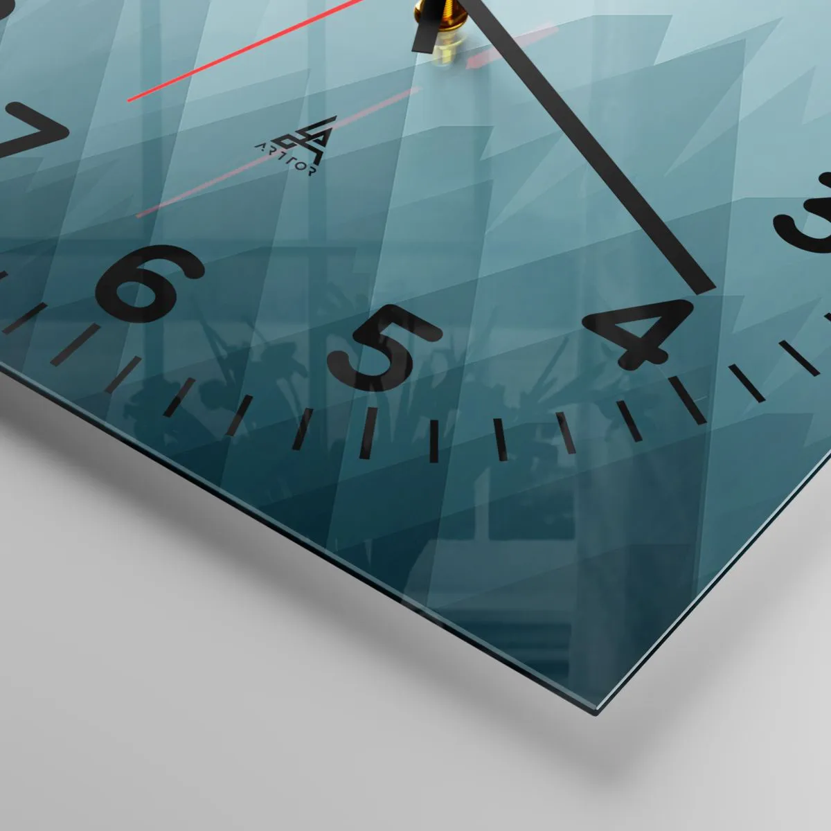 Wanduhr - Glasuhr - Groß größer am größten - 30x30 cm