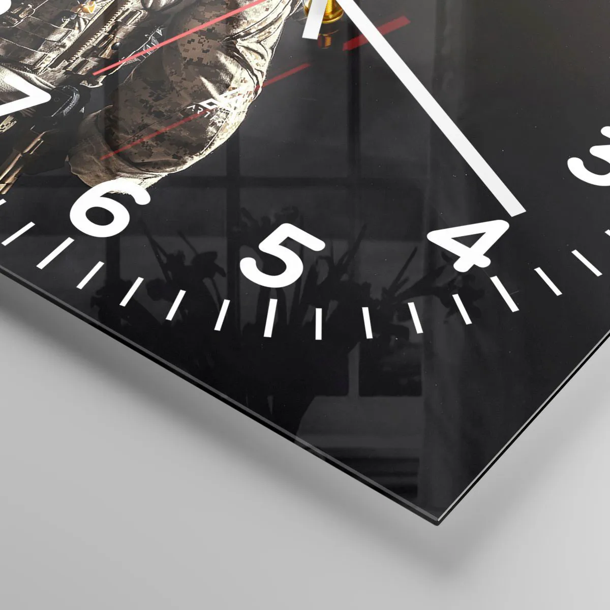 Ceas de perete - Ceas pe sticlă - D-aia - 40x40 cm