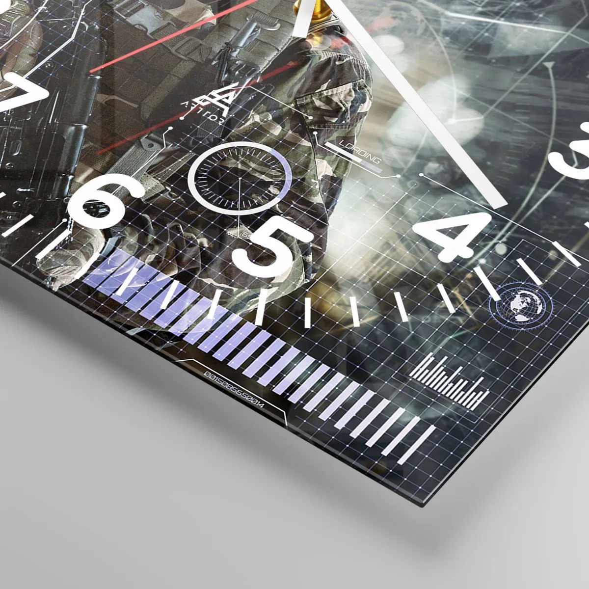 Falióra, Óra - Erő a köbön - 40x40 cm