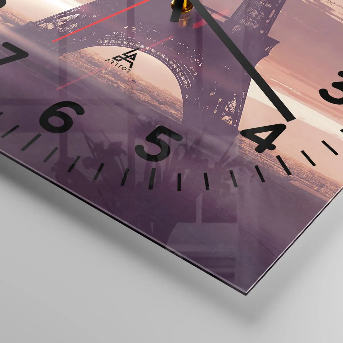 Ceas de perete - Ceas pe sticlă - Doar ele două - 40x40 cm