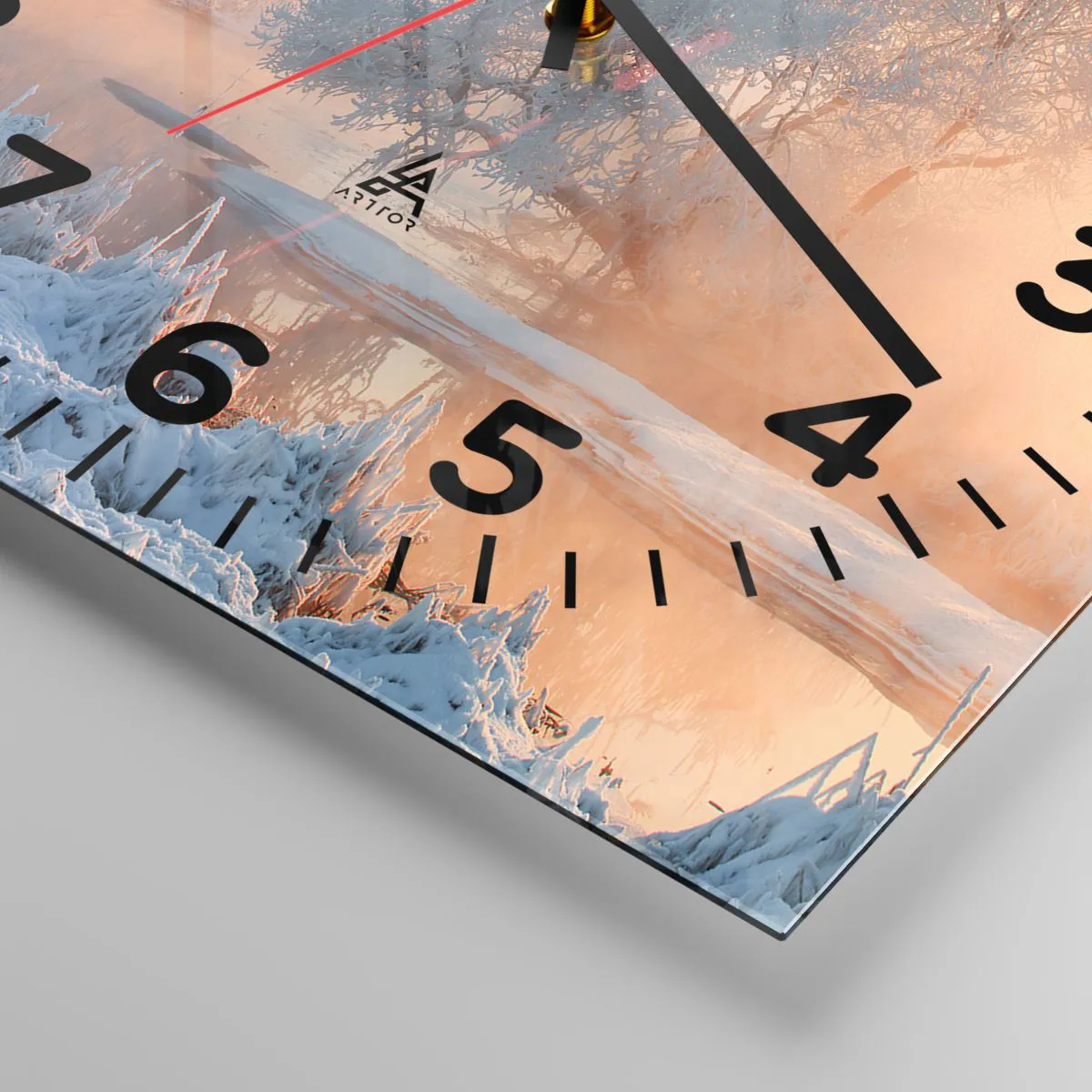 Nástenné hodiny - Všetko sa leskne v slnečnom kryštáli - 30x30 cm