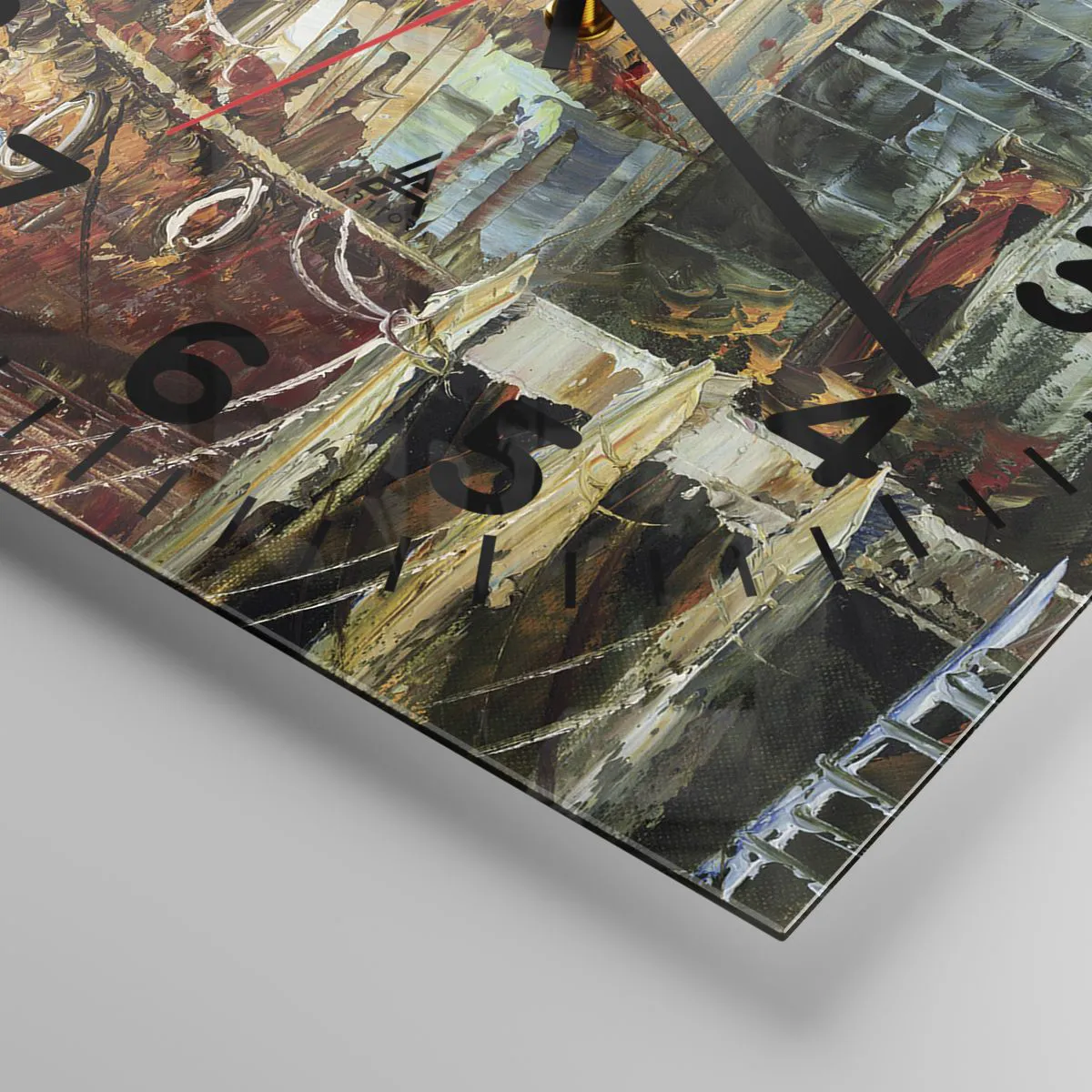 Ceas de perete - Ceas pe sticlă - Întoarcere pașnică - 40x40 cm