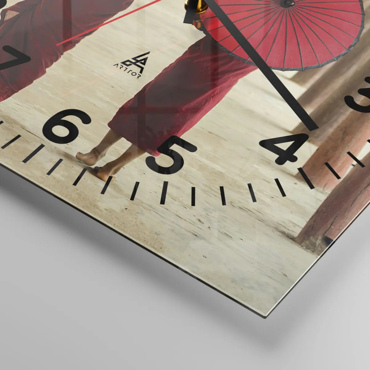 Ceas de perete - Ceas pe sticlă - Pe drumul spre Tărâmul Pur - 30x30 cm