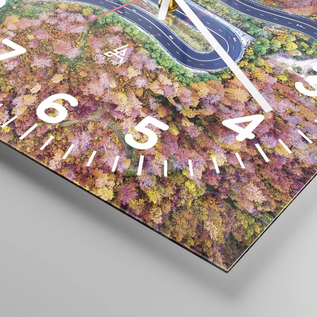 Falióra, Óra - Kanyargós út az erdőn keresztül - 30x30 cm