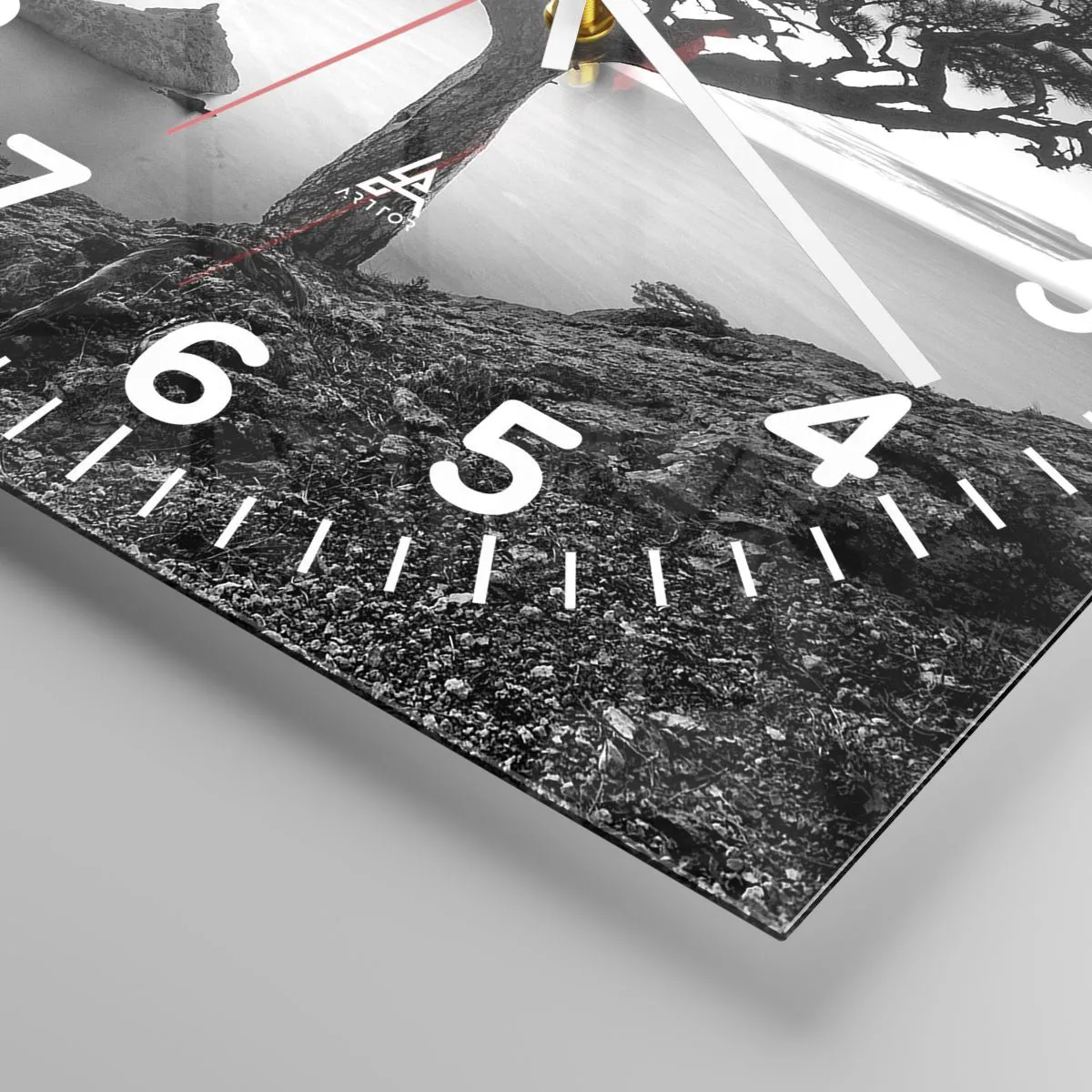 Zegar ścienny - Spokój aż po horyzont - 30x30 cm