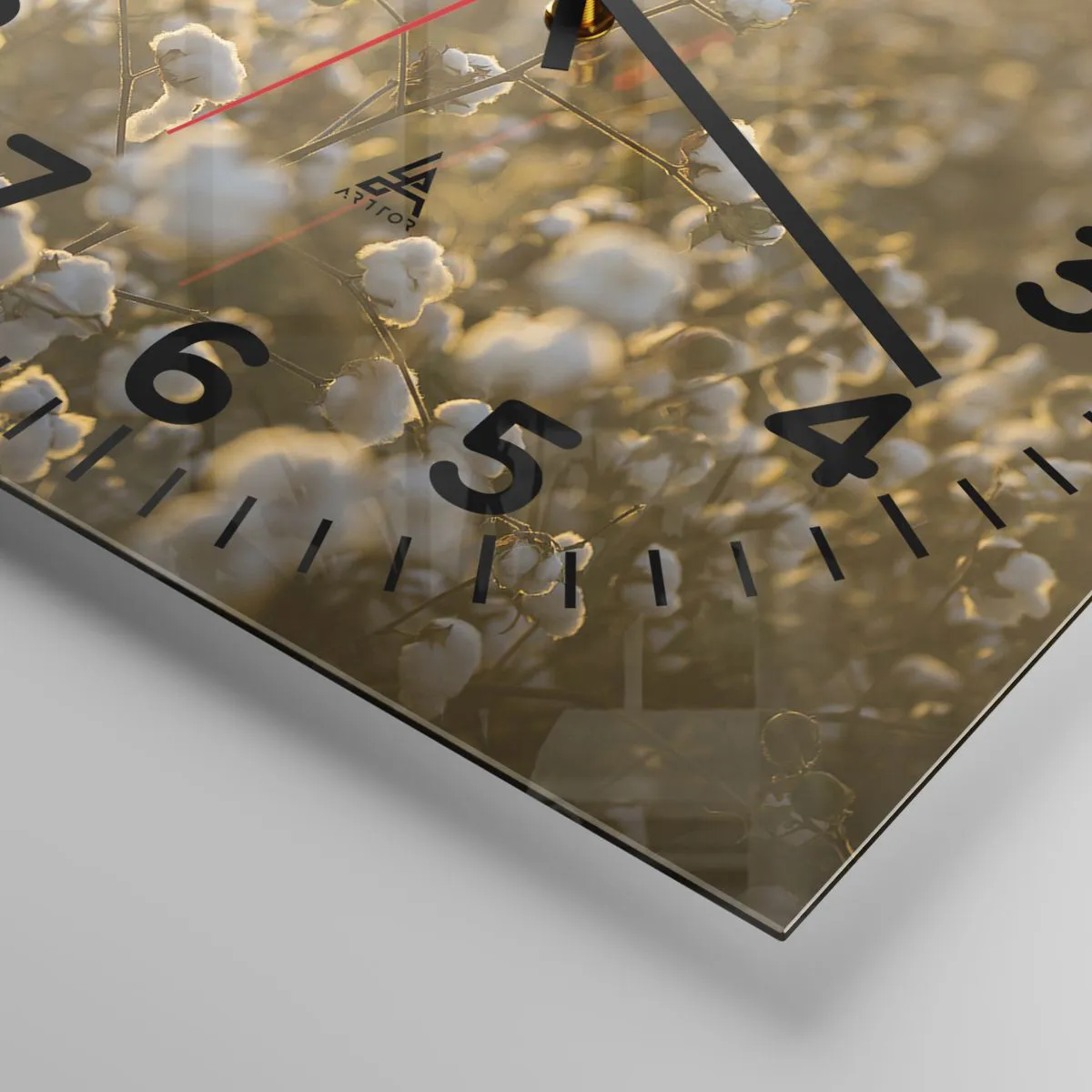 Falióra, Óra - Puha mező - 40x40 cm