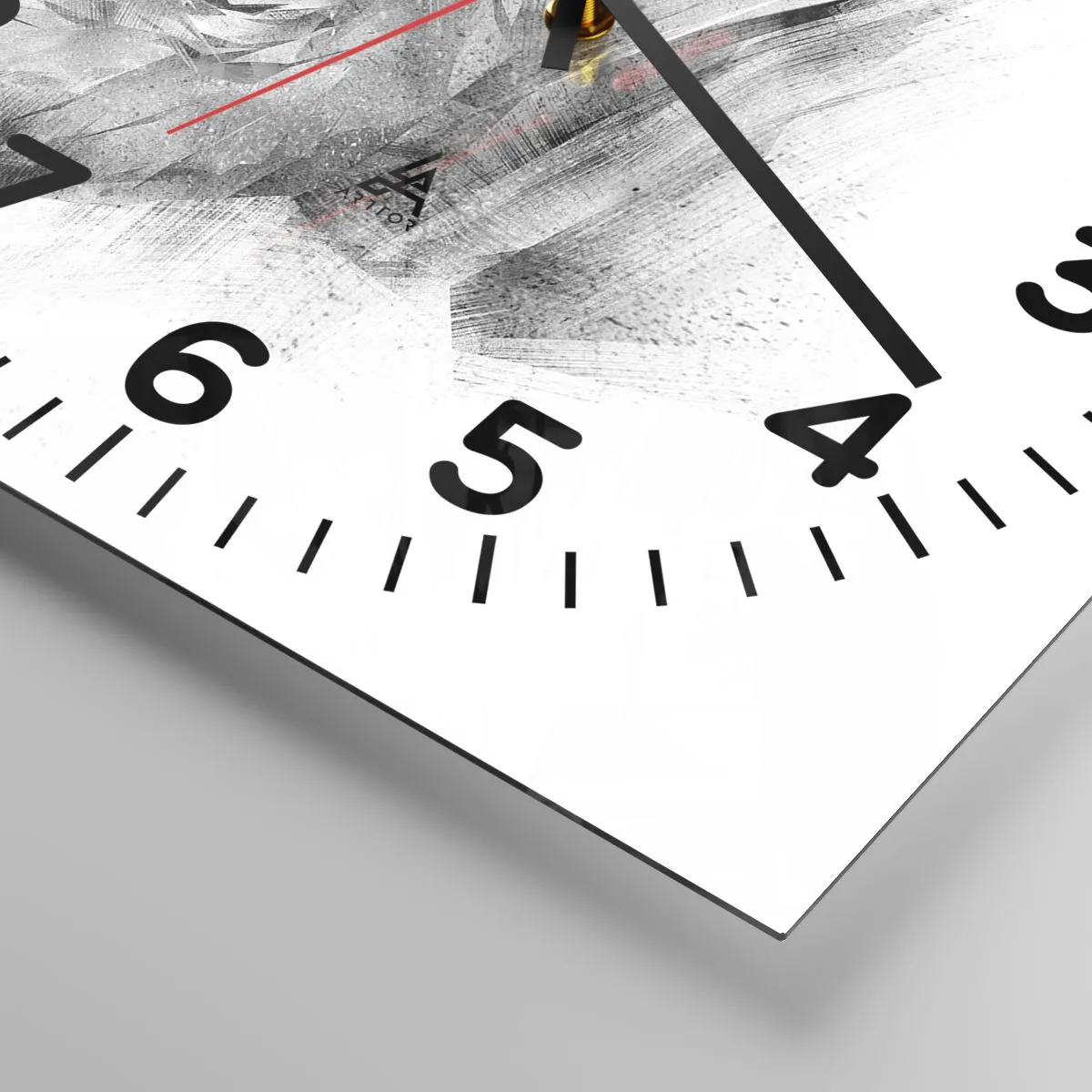 Relógio de parede - Relógio em vidro - Retrato africano - 40x40 cm