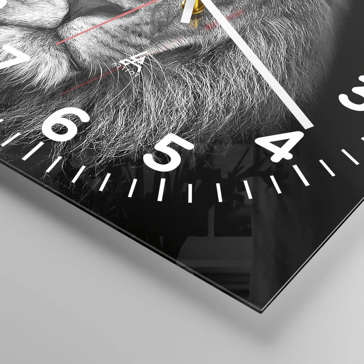 Ceas de perete - Ceas pe sticlă - În ținuta de încoronare - 30x30 cm