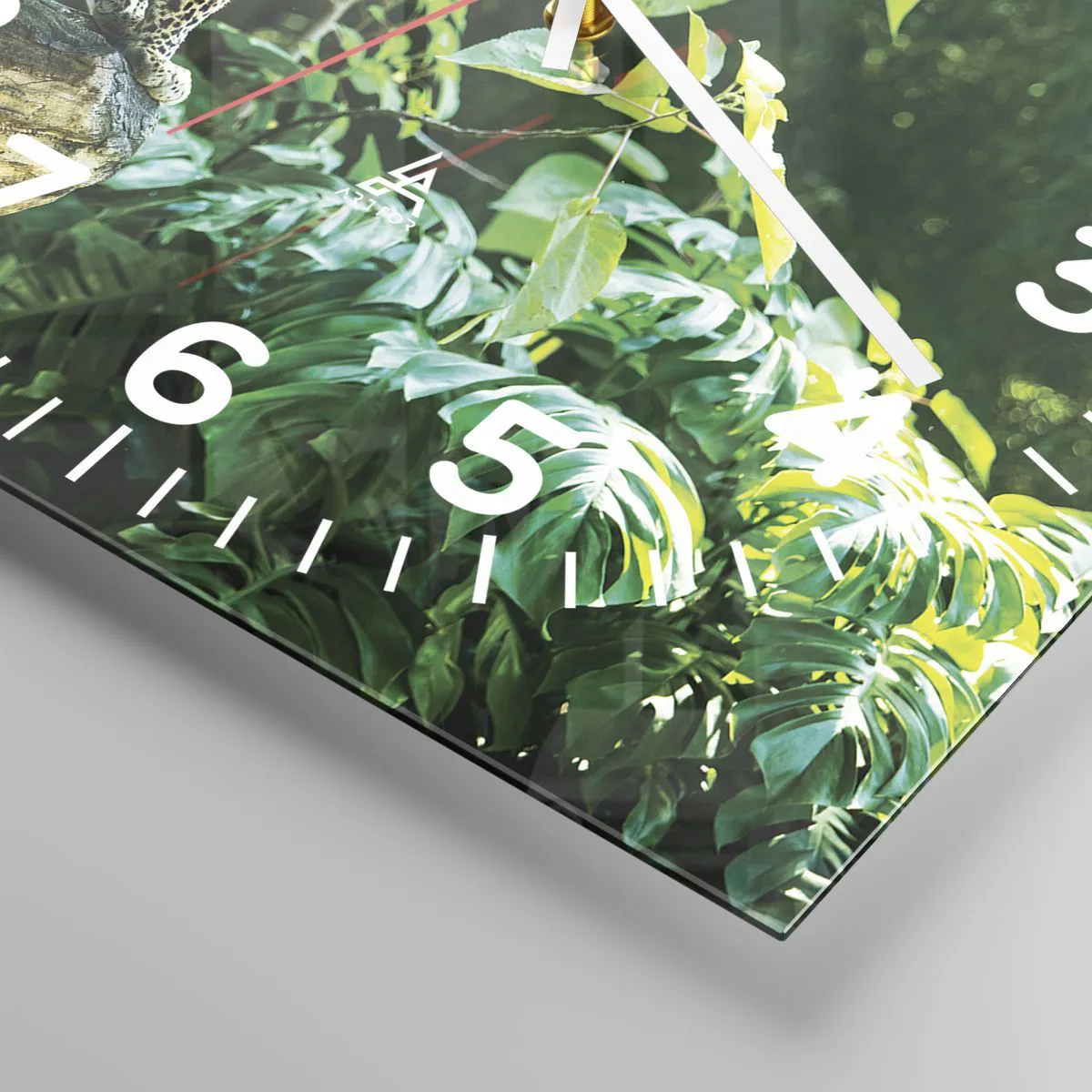 Wanduhr - Glasuhr - Auf die Jagd? - 40x40 cm