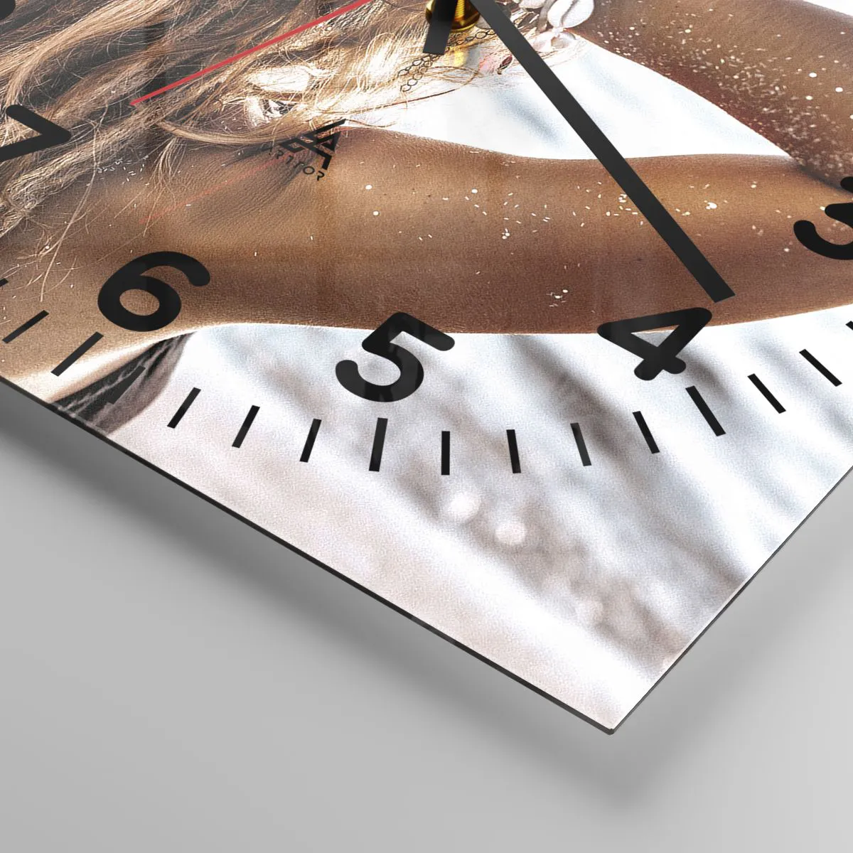 Relógio de parede - Relógio em vidro - Irmã da água e do sol - 30x30 cm