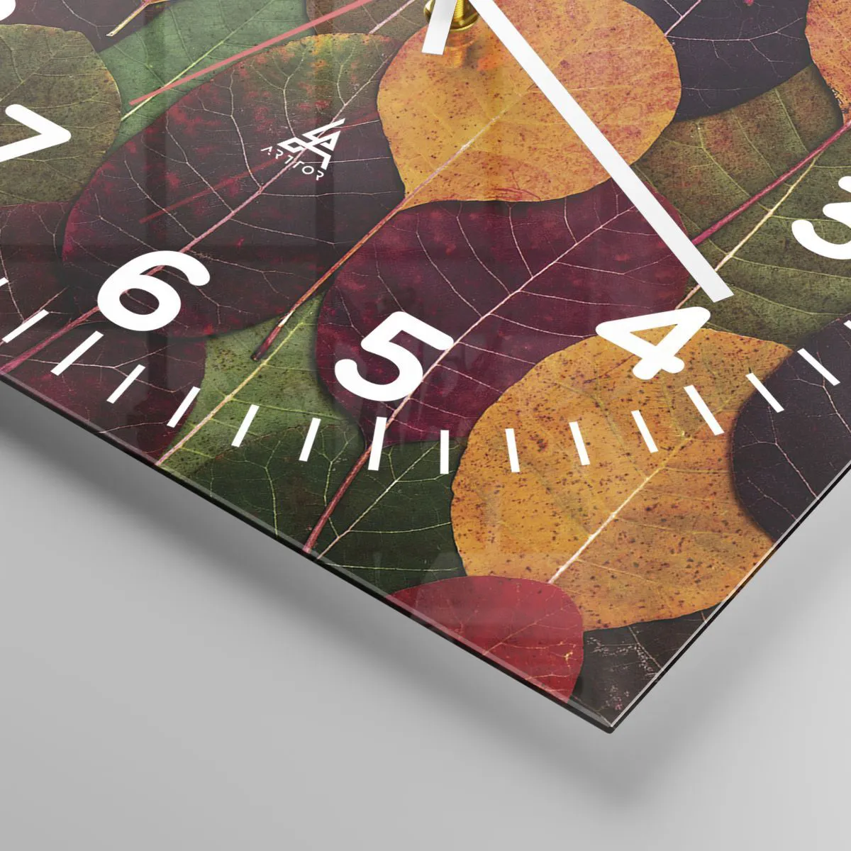 Zegar ścienny - Jesienna mozaika - 40x40 cm