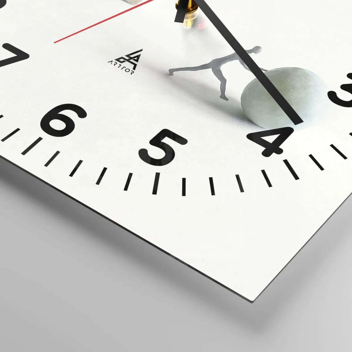 Ceas de perete - Ceas pe sticlă - Viața însăși - 30x30 cm