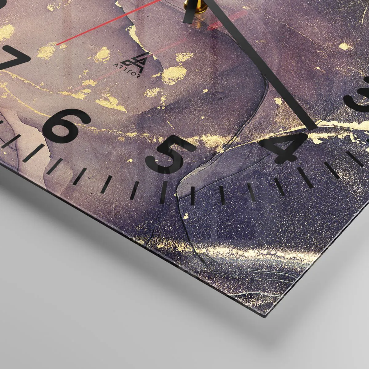 Wall clock - Clock on glass - Matter and Spirit - 40x40 cm