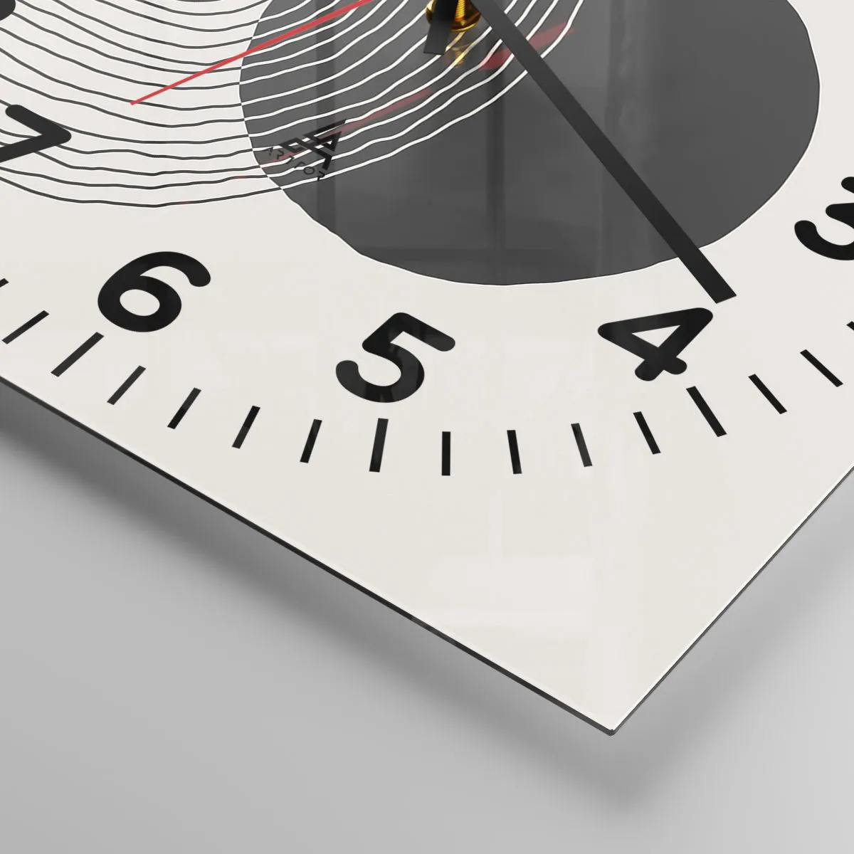 Zegar ścienny - Drżenie i pewność - 40x40 cm
