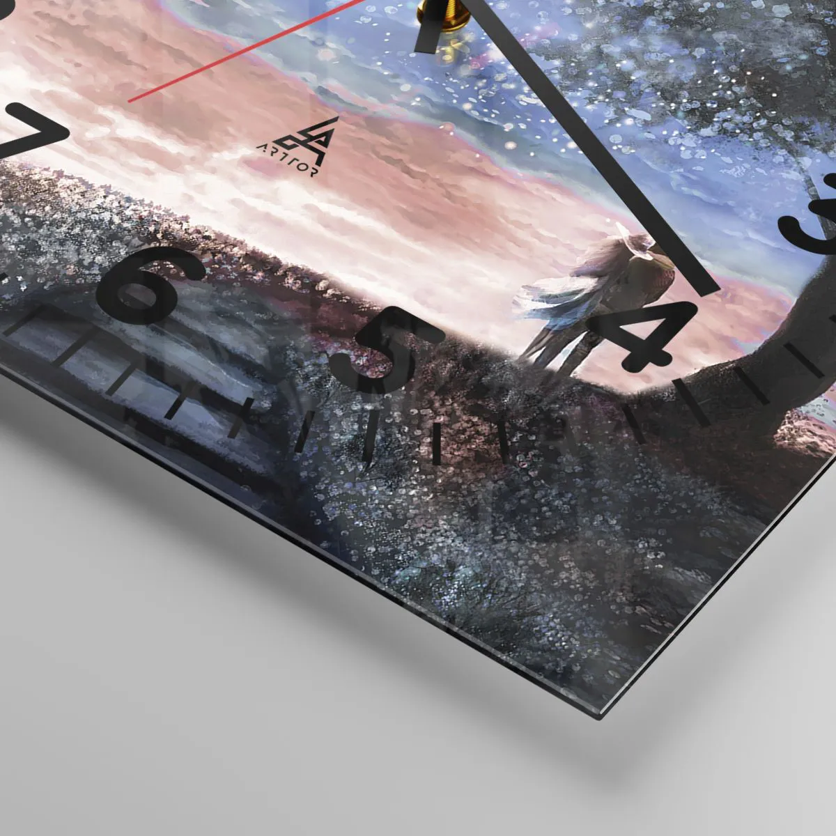 Reloj de pared - Reloj de vidrio - Un espectáculo estelar - 40x40 cm