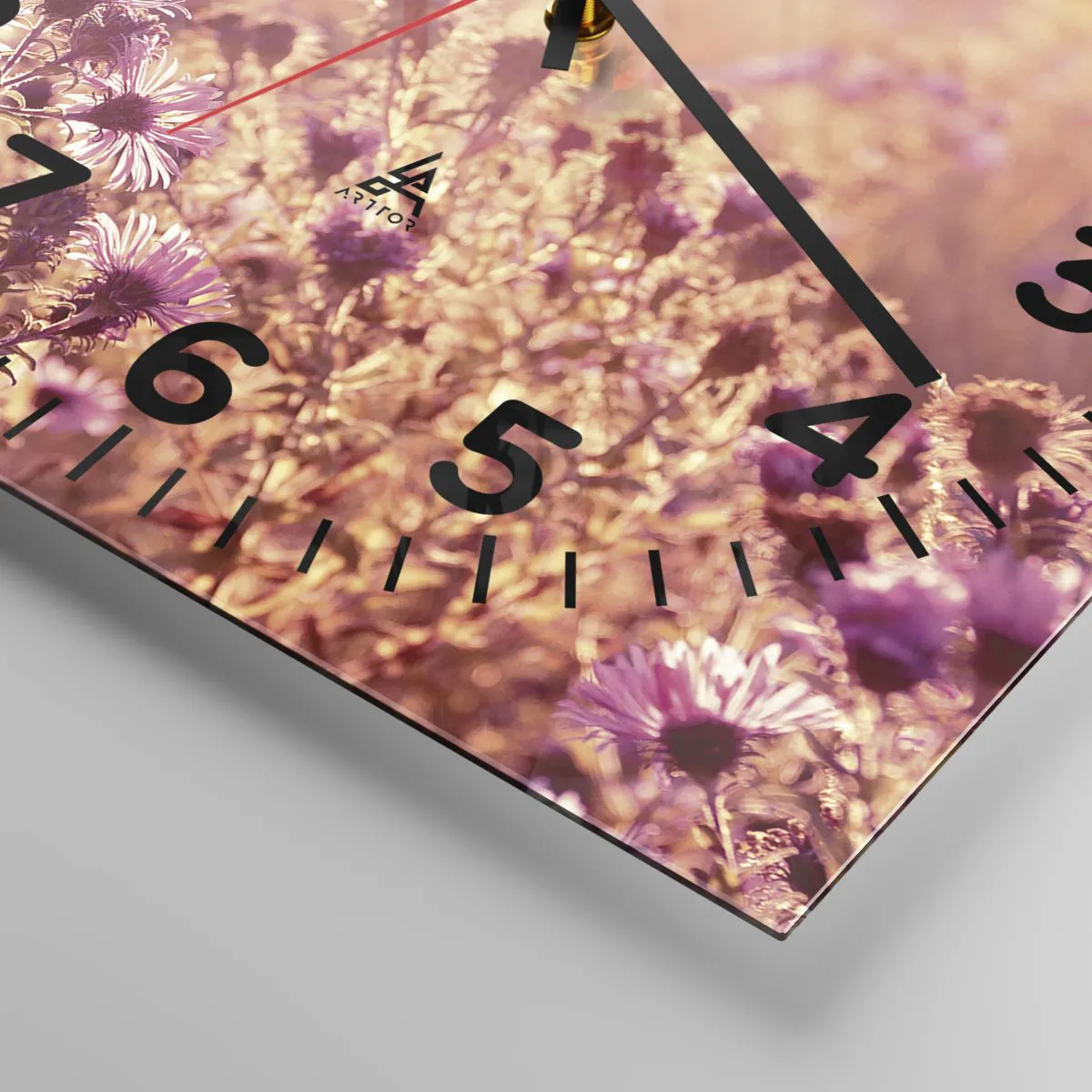 Relógio de parede - Relógio em vidro - Antes do verão acabar - 40x40 cm