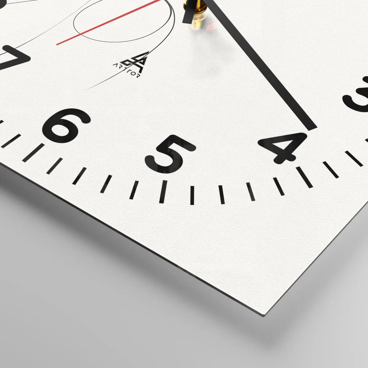 Wanduhr - Glasuhr - Versunken in Träumen - 30x30 cm