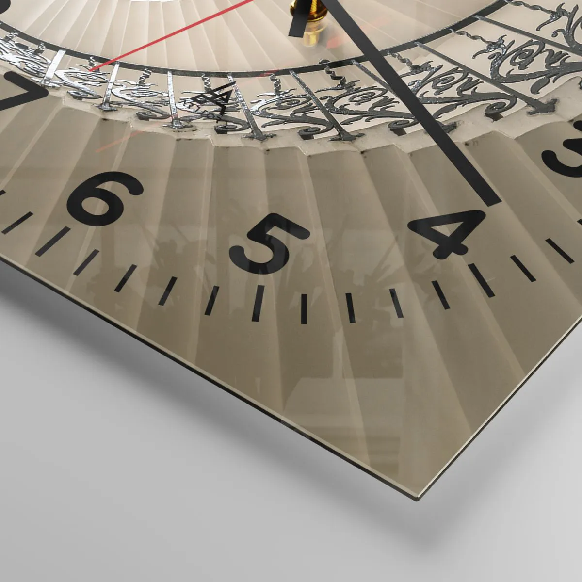 Ceas de perete - Ceas pe sticlă - În interiorul cochiliei - 30x30 cm