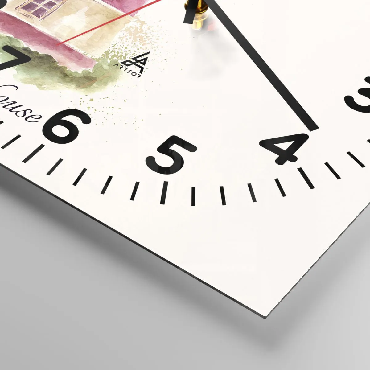 Ceas de perete - Ceas pe sticlă - Întotdeauna vreme bună - 30x30 cm