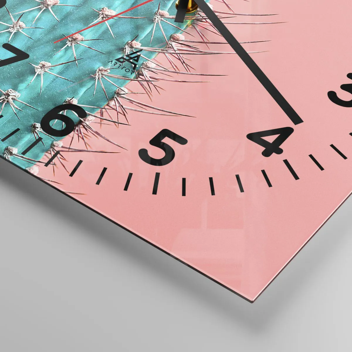 Ceas de perete - Ceas pe sticlă - Doar privește - 40x40 cm