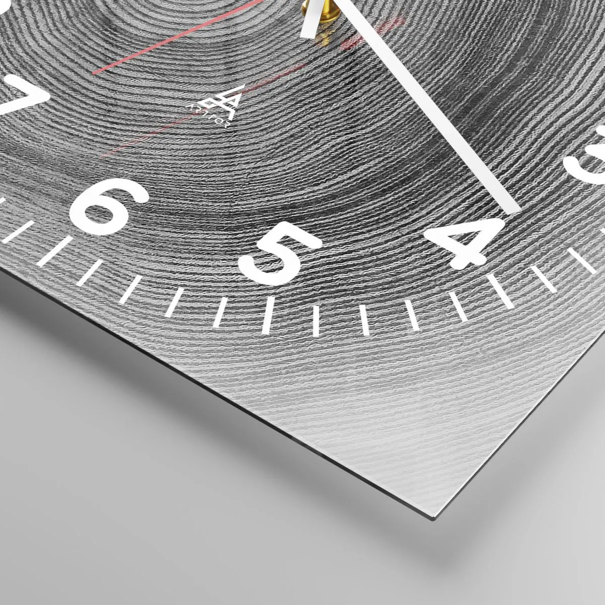 Wanduhr - Glasuhr - Zeichen der Zeit - 40x40 cm