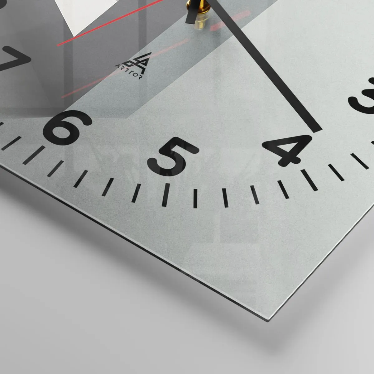 Ceas de perete - Ceas pe sticlă - Și totuși este posibil - 40x40 cm