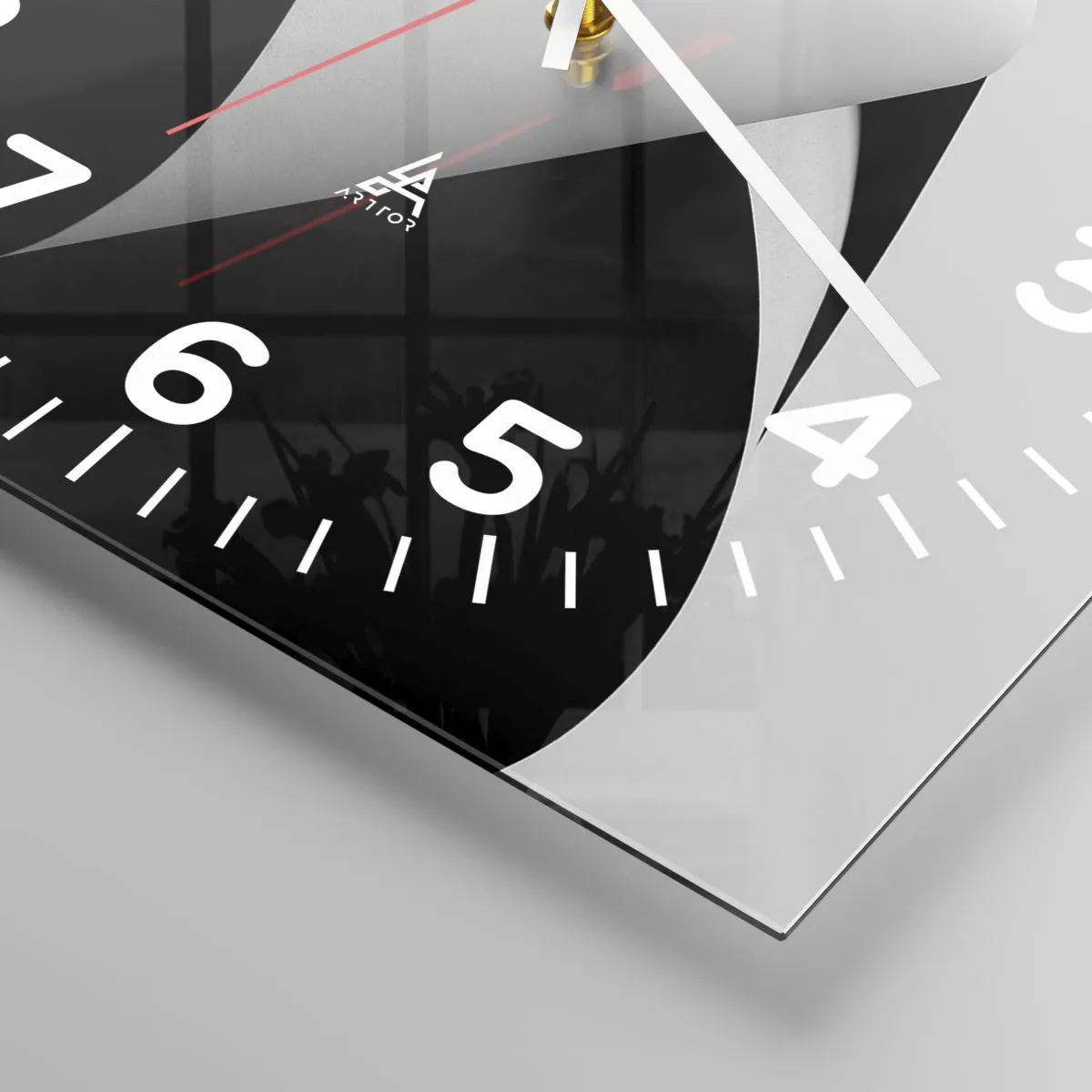 Vægur, Uret - Lysflader fra skyggernes dybder - 40x40 cm