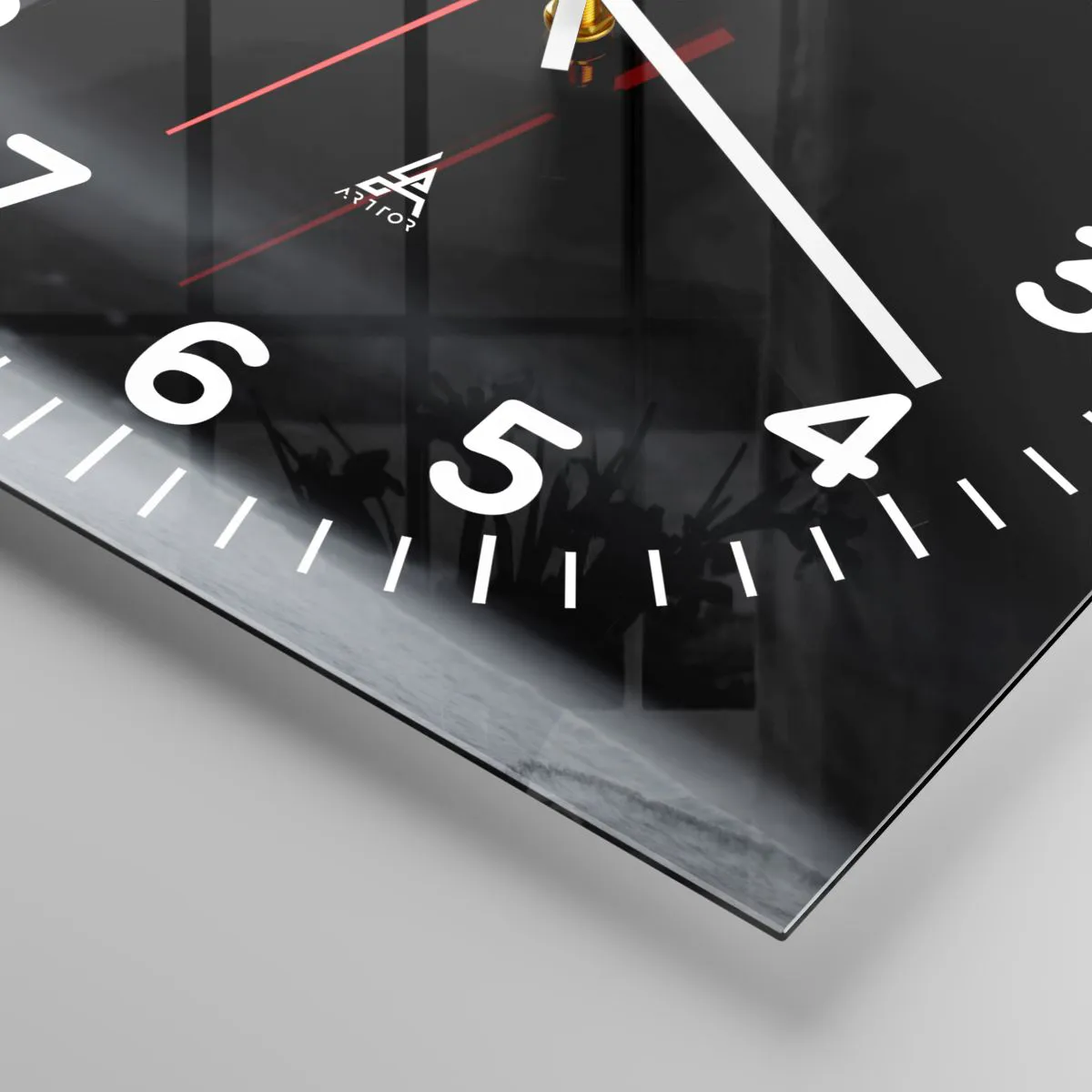 Orologio da parete - Orologio in Vetro - Il fascino del classico - 30x30 cm