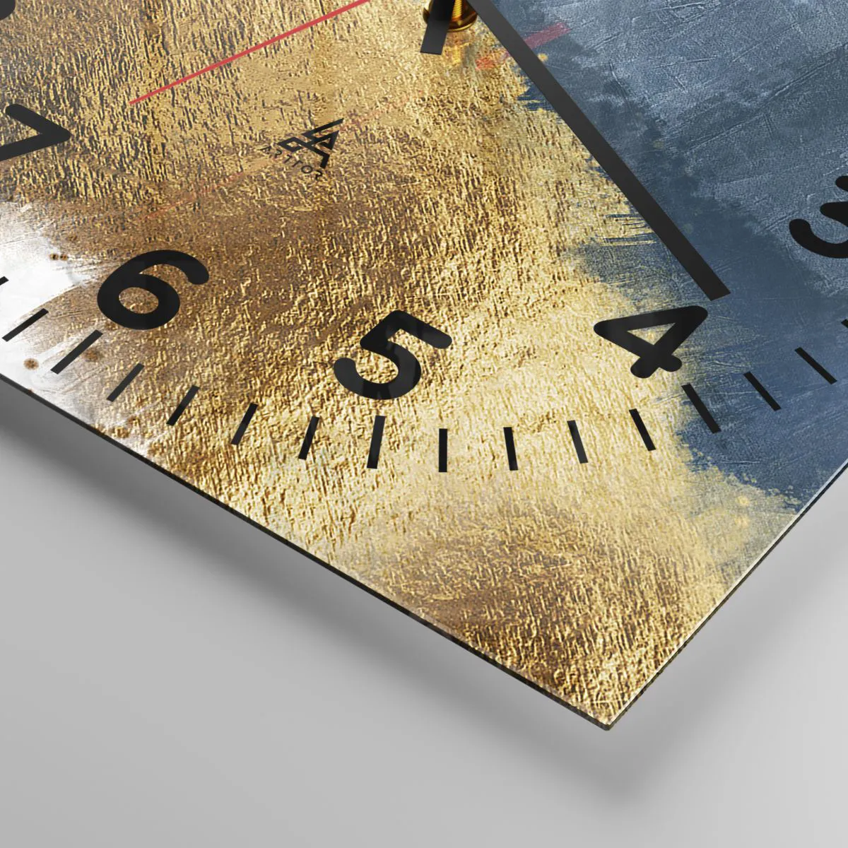 Wanduhr - Glasuhr - Farben des Sommers - 30x30 cm