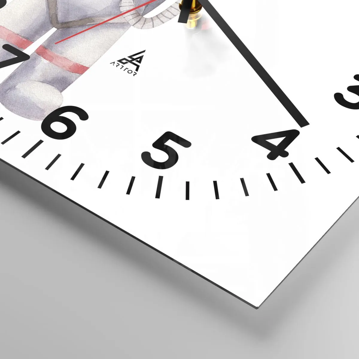 Wanduhr - Glasuhr - Bis dann! - 40x40 cm