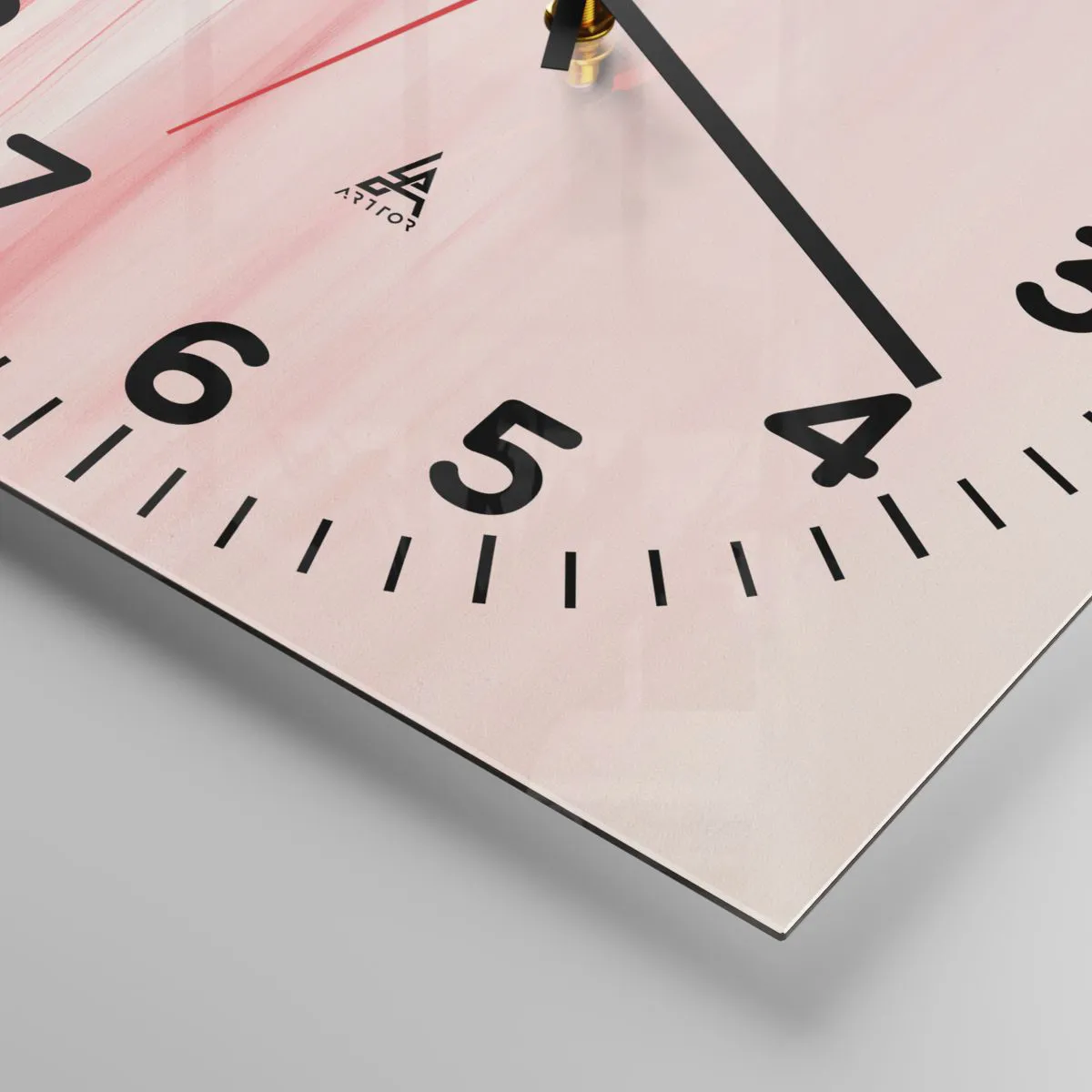 Zegar ścienny - Abstrakcja o świcie - 40x40 cm