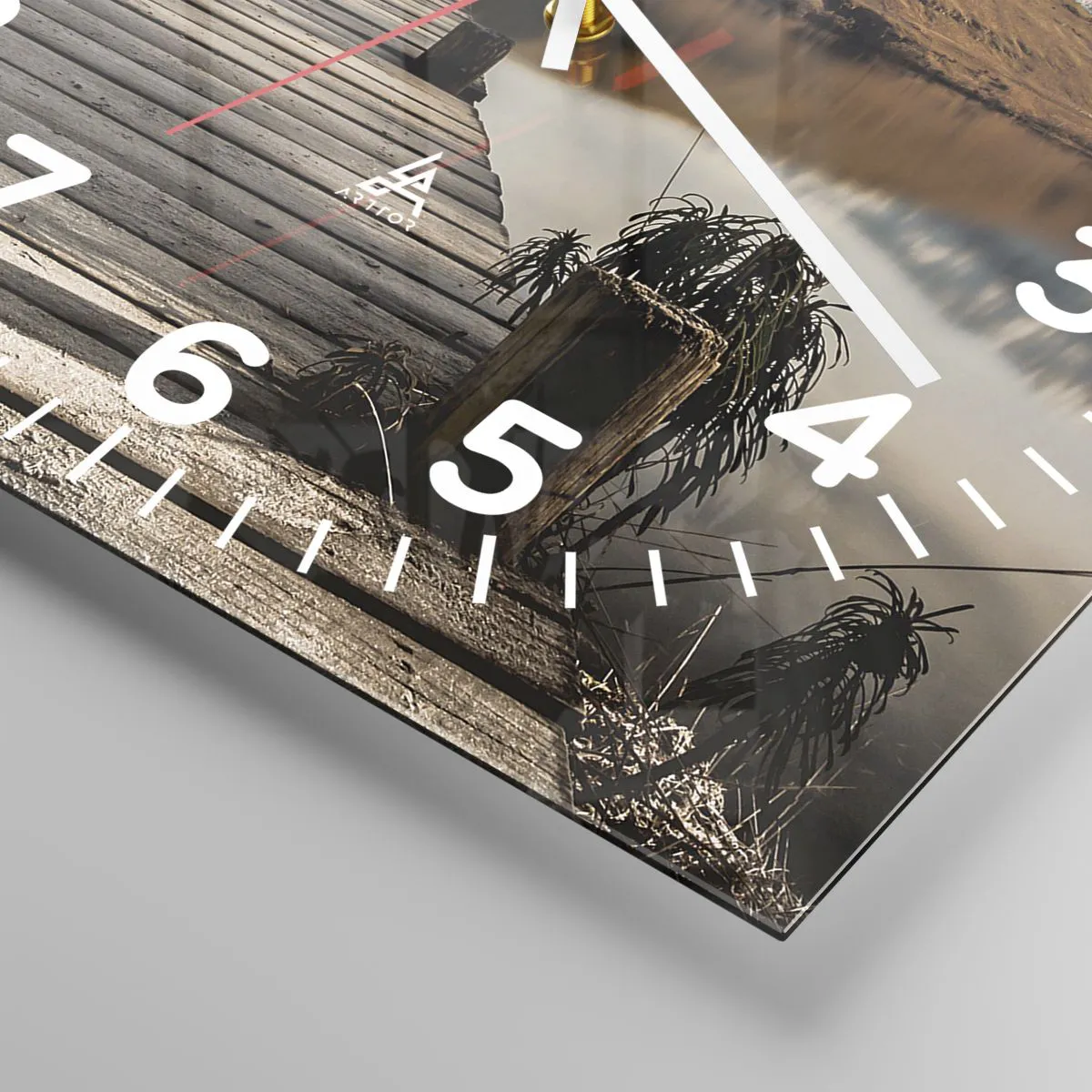 Nástěnné hodiny - Krajina v tichu - 40x40 cm