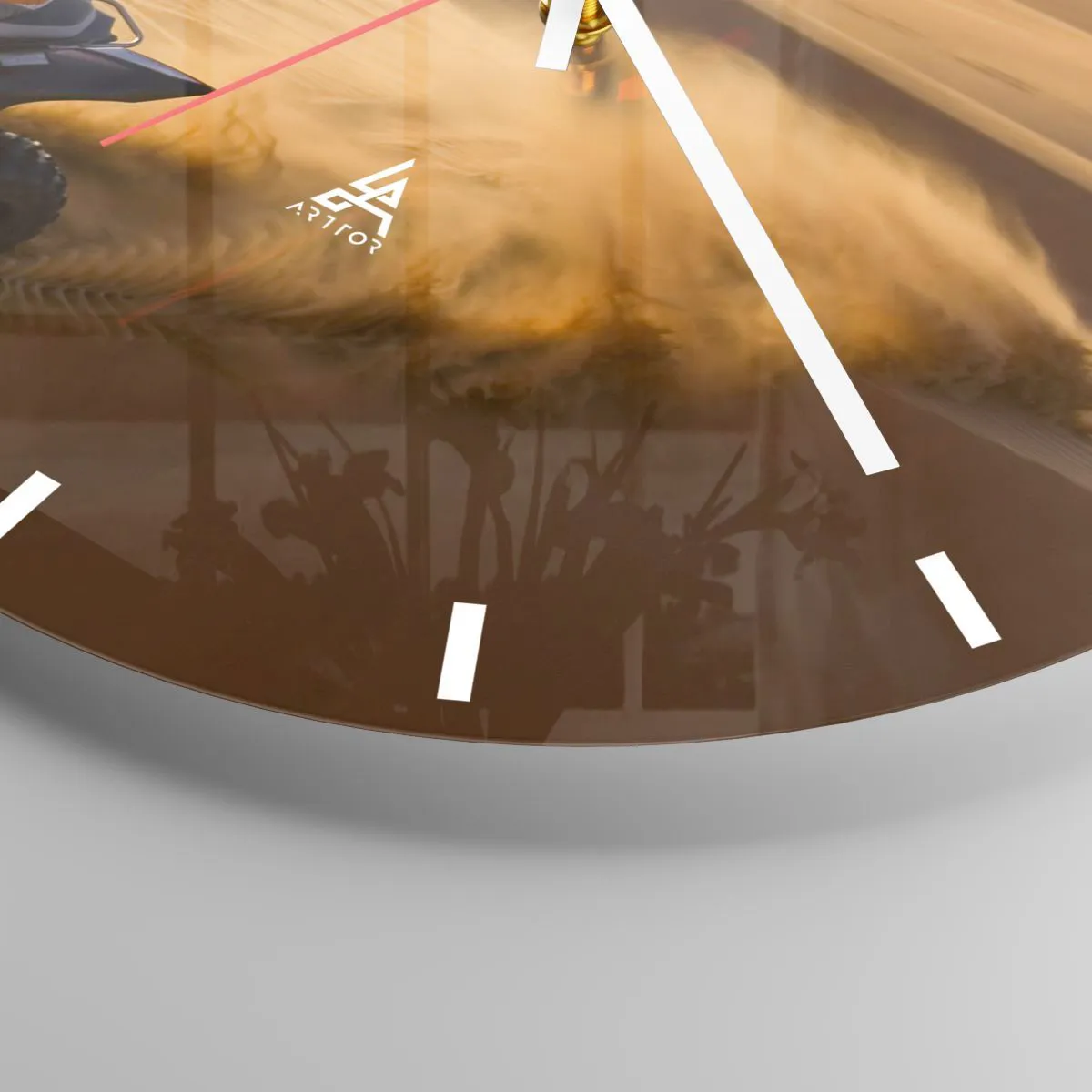 Zegar ścienny - Na falach piasku - 40x40 cm