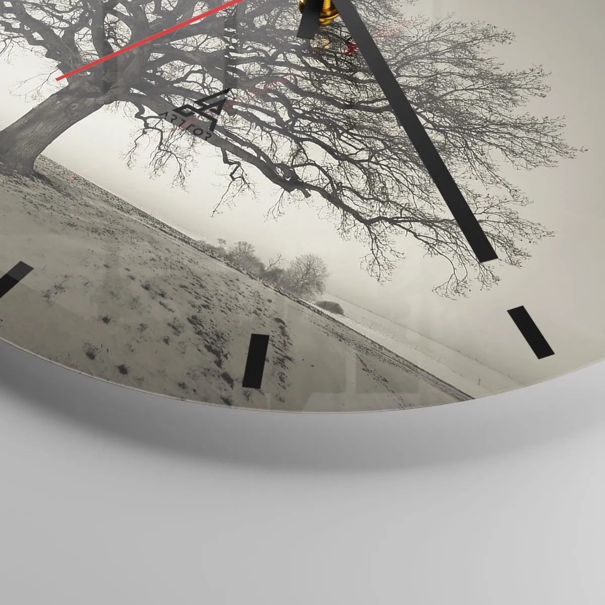 Reloj de pared - Reloj de vidrio - De aquí a la eternidad - 40x40 cm