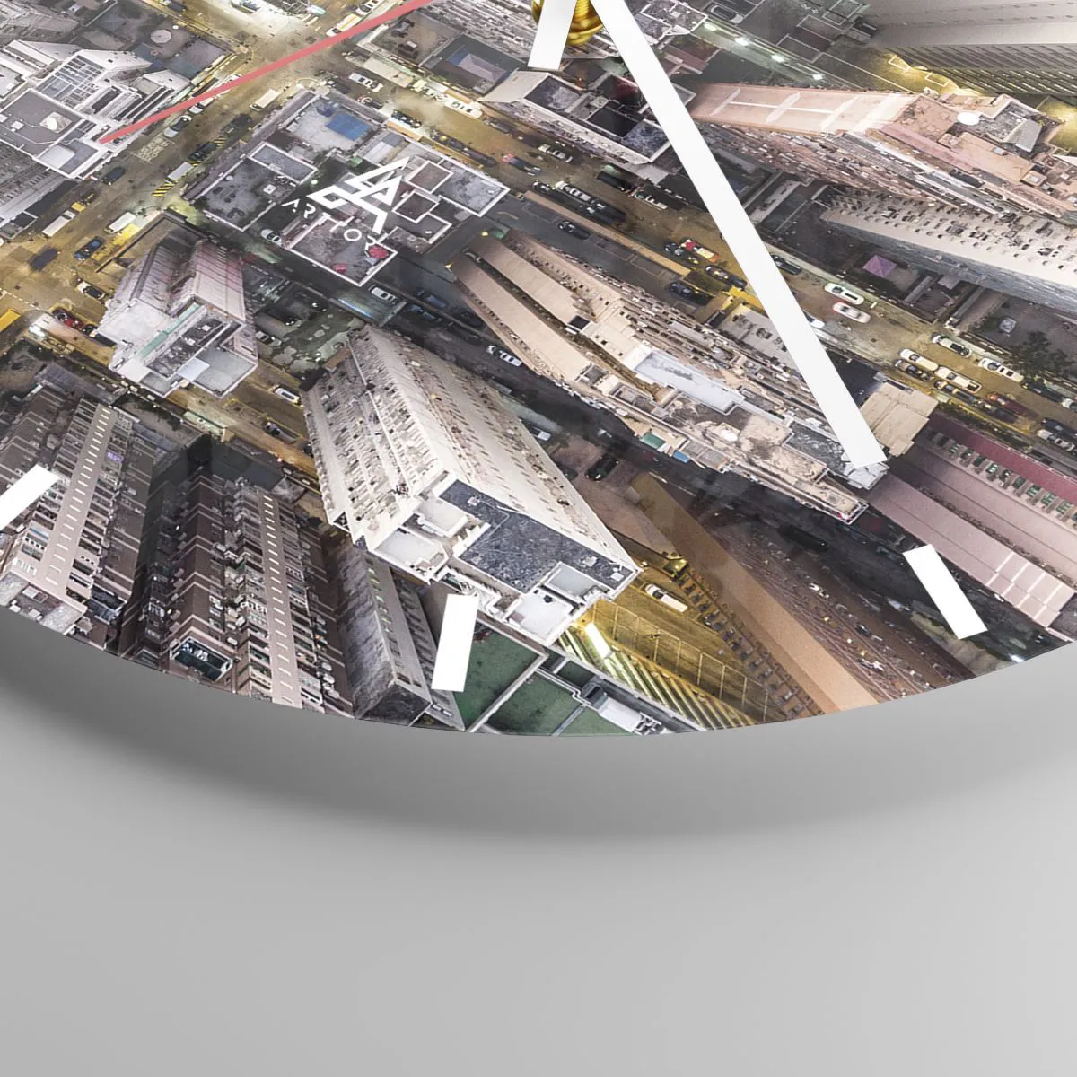 Nástenné hodiny - Pozdrav z Hongkongu - 40x40 cm