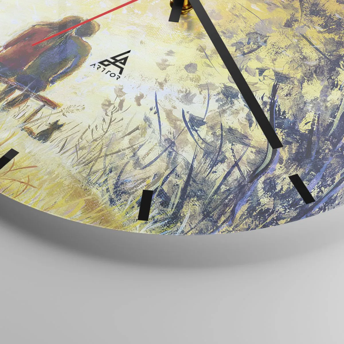 Ceas de perete - Ceas pe sticlă - Un moment magic - 40x40 cm