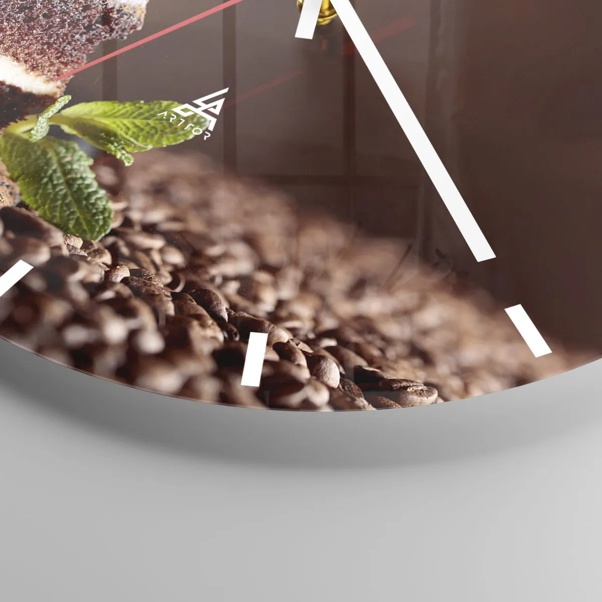 Wanduhr - Glasuhr - Das Leben ist süß - 40x40 cm