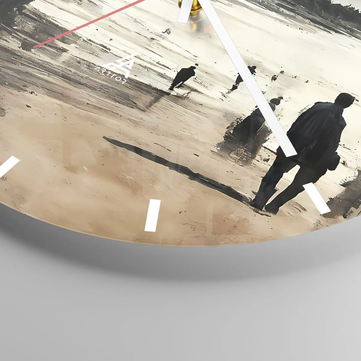 Ceas de perete - Ceas pe sticlă - Reamintiți - 40x40 cm